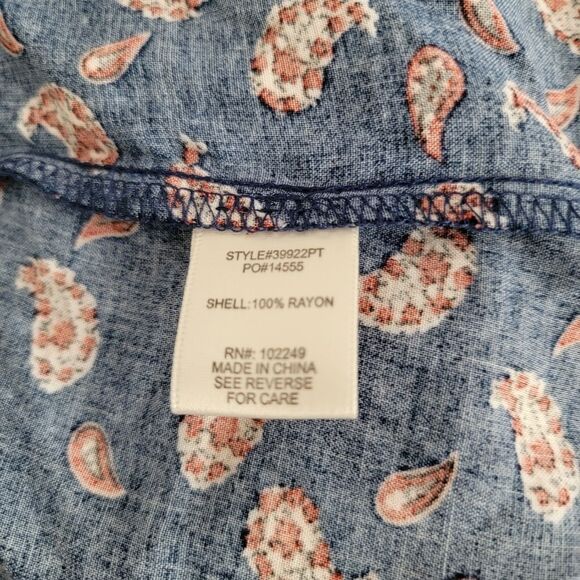 Skies are Blue navy mixed print top - Picture 4 of 5